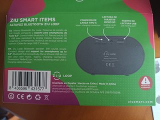 Altavoz Bluetooth Ziu Loop Negro