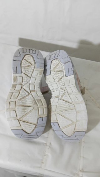 Sneakers bambina Puma rosa e bianche