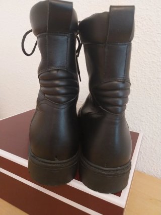 Stivali Neri in Pelle per Polizia