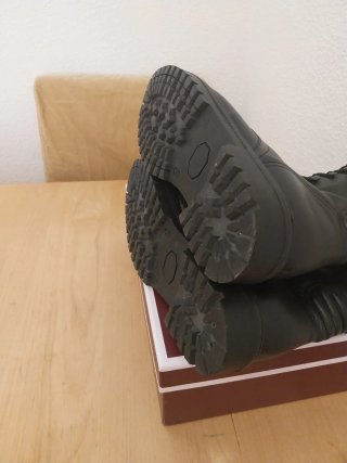 Stivali Neri in Pelle per Polizia