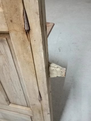 Puerta madera antigua alacena/despensa 115x68cm