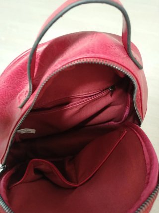 Mochila roja acolchada