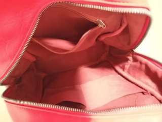 Mochila roja acolchada