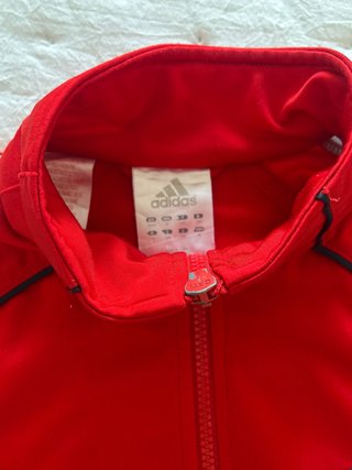 Sudadera Adidas Retro Roja y Gris Talla S/M
