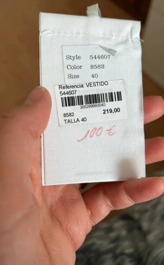Vestido tirantes Sita Murt rosa y negro