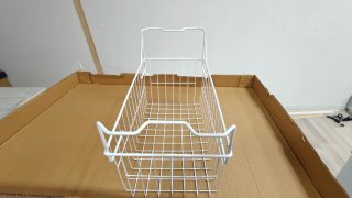 Canasta de congelador de alambre blanco