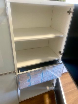 Vitrina cocina despensa Besta Cristal y Metal
