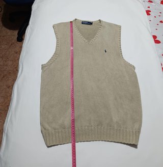 Chaleco Punto Ralph Lauren Beige – Talla / Size L