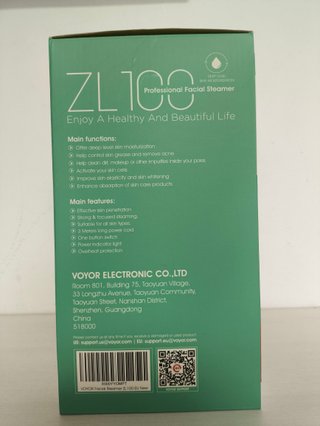 Vaporizador Facial Nano Iónico VOYOR ZL100