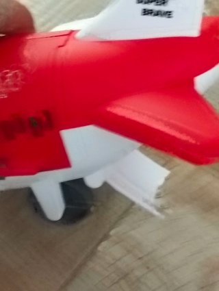 Aviones de juguete rojos (2 unidades)