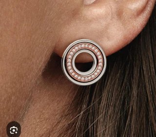 Pendientes Pandora Aro Doble Circonitas
