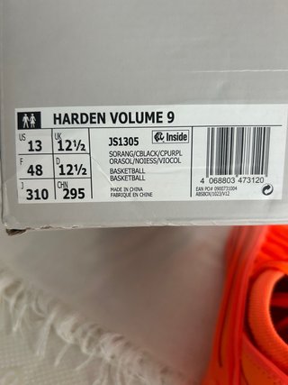 Adidas Harden Vol. 9 Naranja