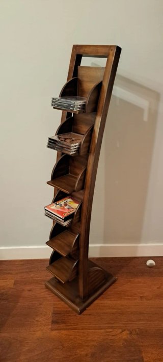 Columna para CDs de Madera Marrón
