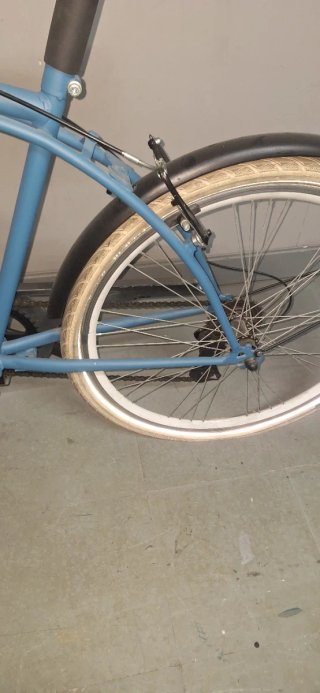 Bicicleta Cruiser de paseo azul playera
