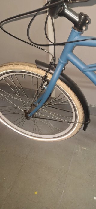 Bicicleta Cruiser de paseo azul playera