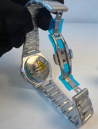 Reloj Hombre Plata y Blanco