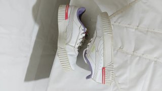 Sneakers Puma bambina bianche