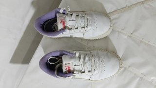 Sneakers Puma bambina bianche
