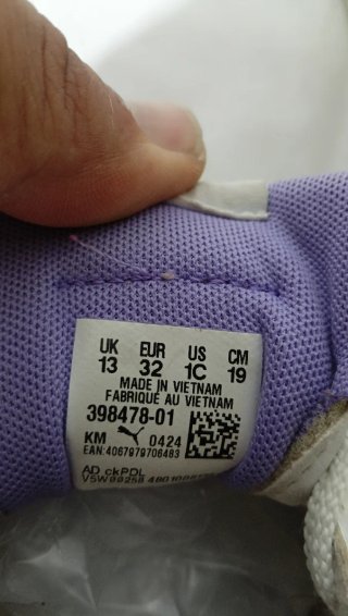 Sneakers Puma bambina bianche
