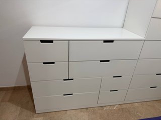 2 Cómodas Ikea Nordli Blancas