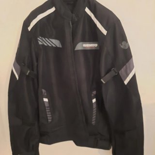 Chaqueta Moto Hombre Negra y Gris Onboard talla 3X
