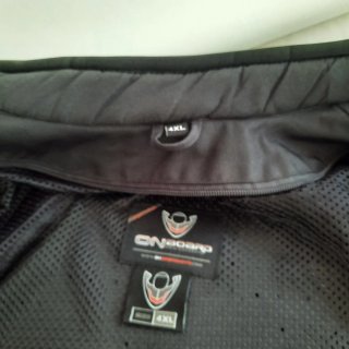 Chaqueta Moto Hombre Negra y Gris Onboard talla 3X
