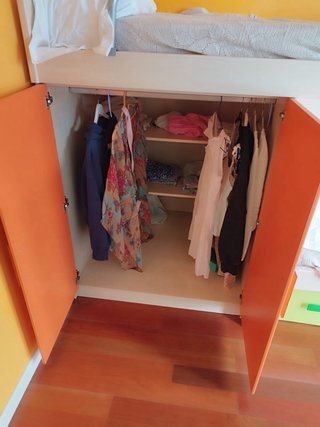 Litera con armario y cama nido (3 camas)