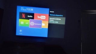Videoproiettore Android 1080p Bianco