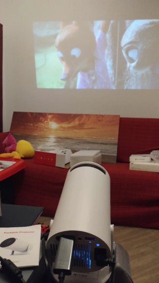 Videoproiettore Android 1080p Bianco