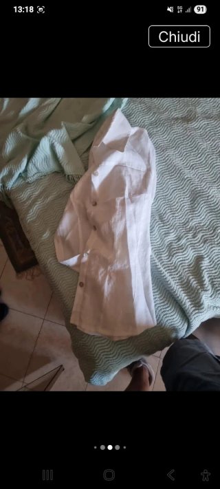 Camicetta Lino Donna Bianca