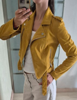 Cazadora biker efecto ante