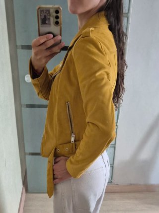 Cazadora biker efecto ante