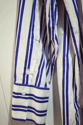 Camisa Rayas Azul y Blanca Violeta Talla L