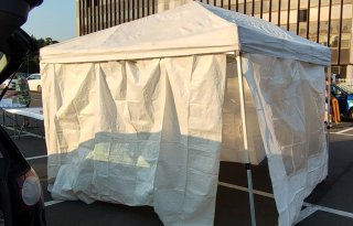 Gazebo 3x3 bianco