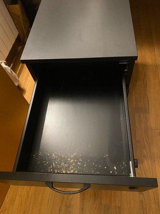 Cajonera metálica negra