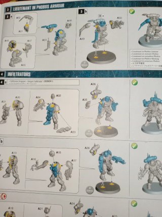 Teniente armadura phobos Warhammer 40k Figura Mari