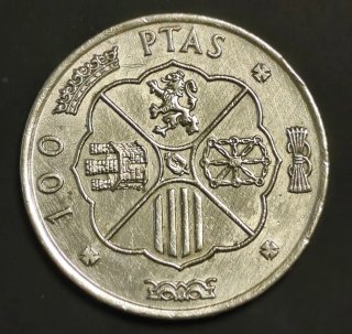 Moneda 100 Ptas 1966*66,*67,*68.