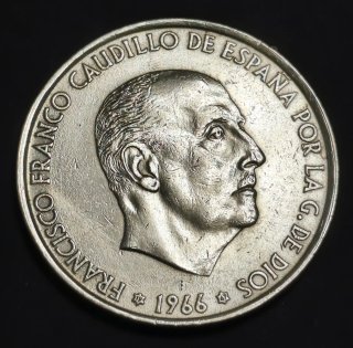 Moneda 100 Ptas 1966*66,*67,*68.