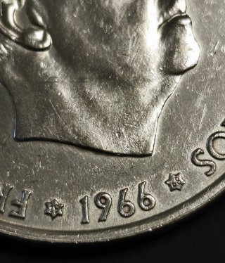 Moneda 100 Ptas 1966*66,*67,*68.