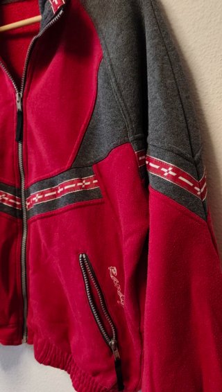 Chaqueta Vintage Roja y Gris