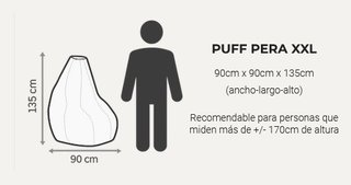 Puff HAPERS XXL Polipiel Turquesa