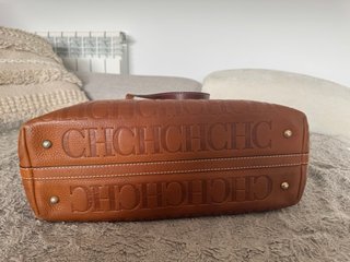 Bolso Carolina Herrera CH Piel Marrón - shopping L