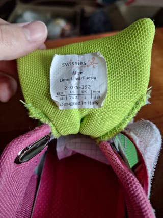 Scarpe sneakers ortopediche Swissies verdi fucsia
