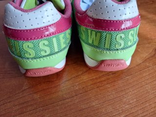 Scarpe sneakers ortopediche Swissies verdi fucsia