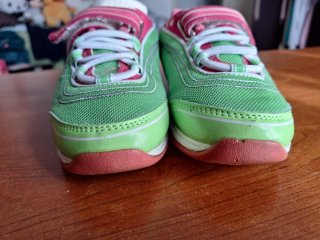 Scarpe sneakers ortopediche Swissies verdi fucsia