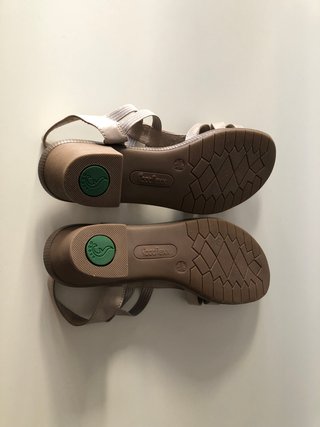 Sandalias Esmara FootFlexx Piel Beige T40 Nuevas