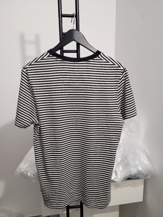 Camiseta Jack & Jones Rayas Negras y Blancas