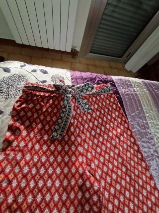 Pantalon ancho estampado