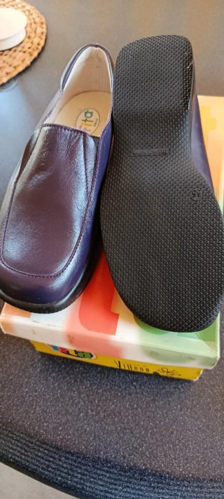 Zapatos niña piel Fita morados