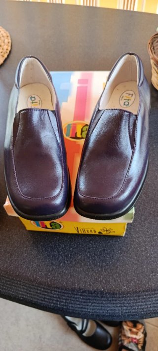 Zapatos niña piel Fita morados